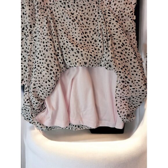 Aqua Asymmetrical Ruffle Dress Girls Pink and Black Printed from Bloomingdale's, - Picture 12 of 12